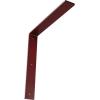image2W x 8D x 8H Hamilton Steel Bracket Hammered GoldHammered Bright Red