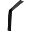 image2W x 8D x 8H Hamilton Steel Bracket Hammered GoldPowder Coated Black