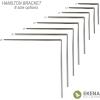image2W x 8D x 8H Hamilton Steel Bracket Hammered GoldWhite Primer Paintable