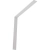 image2W x 8D x 8H Hamilton Steel Bracket Hammered GoldWhite Primer Paintable