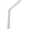 image2W x 8D x 8H Hamilton Steel Bracket Hammered GoldWhite Primer Paintable
