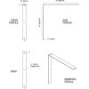 image2W x 8D x 8H Hamilton Steel Bracket Hammered GoldWhite Primer Paintable