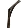 image3W x 6D x 6H Morris Steel Bracket Stainless SteelAntiqued Pale Gold