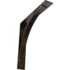 image3W x 6D x 6H Morris Steel Bracket Stainless SteelAntiqued Pale Gold