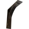 image3W x 6D x 6H Morris Steel Bracket Stainless SteelAntiqued Pale Gold