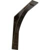image3W x 6D x 6H Morris Steel Bracket Stainless SteelAntiqued Pale Gold