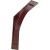 image3W x 6D x 6H Morris Steel Bracket Stainless SteelHammered Bright Red