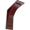 image3W x 6D x 6H Morris Steel Bracket Stainless SteelHammered Bright Red