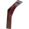 image3W x 6D x 6H Morris Steel Bracket Stainless SteelHammered Bright Red