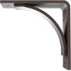 image3W x 6D x 6H Morris Steel Bracket Stainless SteelHammered Brown