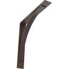 image3W x 6D x 6H Morris Steel Bracket Stainless SteelHammered Brown