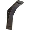 image3W x 6D x 6H Morris Steel Bracket Stainless SteelHammered Dark Bronze