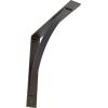 image3W x 6D x 6H Morris Steel Bracket Stainless SteelHammered Dark Bronze