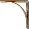 image3W x 6D x 6H Morris Steel Bracket Stainless SteelHammered Gold