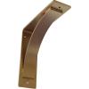image3W x 6D x 6H Morris Steel Bracket Stainless SteelHammered Gold