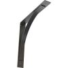 image3W x 6D x 6H Morris Steel Bracket Stainless SteelHammered Gray