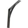 image3W x 6D x 6H Morris Steel Bracket Stainless SteelHammered Gray