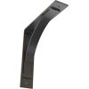 image3W x 6D x 6H Morris Steel Bracket Stainless SteelHammered Gray