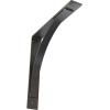 image3W x 6D x 6H Morris Steel Bracket Stainless SteelHammered Gray