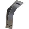 image3W x 6D x 6H Morris Steel Bracket Stainless SteelHammered Silver