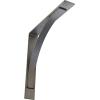 image3W x 6D x 6H Morris Steel Bracket Stainless SteelHammered Silver
