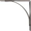 image3W x 6D x 6H Morris Steel Bracket Stainless SteelHammered Silver
