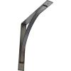 image3W x 6D x 6H Morris Steel Bracket Stainless SteelHammered Silver
