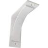 image3W x 6D x 6H Morris Steel Bracket Stainless SteelHammered White