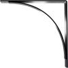 image3W x 6D x 6H Morris Steel Bracket Stainless SteelPowder Coated Black