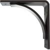 image3W x 6D x 6H Morris Steel Bracket Stainless SteelPowder Coated Black