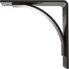 image3W x 6D x 6H Morris Steel Bracket Stainless SteelPowder Coated Black