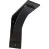 image3W x 6D x 6H Morris Steel Bracket Stainless SteelPowder Coated Black