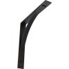 image3W x 6D x 6H Morris Steel Bracket Stainless SteelPowder Coated Black