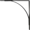 image3W x 6D x 6H Morris Steel Bracket Stainless SteelPowder Coated Black