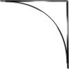 image3W x 6D x 6H Morris Steel Bracket Stainless SteelPowder Coated Black