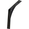 image3W x 6D x 6H Morris Steel Bracket Stainless SteelPowder Coated Black