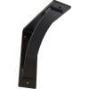 image3W x 6D x 6H Morris Steel Bracket Stainless SteelPowder Coated Black