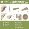 imageEkena Millwork 17 18W x 36H Timberthane Faux Rustic Three Board Spaced BoardnBatten Faux Wood Shutters Rough Cedar Per Pair