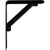 imageEkena Millwork BKTM01X06X08TRBL EnduraBrace Heavy Duty Traditional Steel Support Bracket 1 18W x 6D x 8H Matte Black