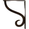 imageEkena Millwork BKTM01X10X12SAS 1 12Inch W x 10Inch D x 12Inch H Ashford Single Wrought Iron BracketAntiqued Brass