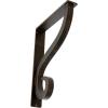 imageEkena Millwork BKTM01X10X12SAS 1 12Inch W x 10Inch D x 12Inch H Ashford Single Wrought Iron BracketAntiqued Brass