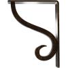 imageEkena Millwork BKTM01X10X12SAS 1 12Inch W x 10Inch D x 12Inch H Ashford Single Wrought Iron BracketAntiqued Brass