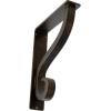 imageEkena Millwork BKTM01X10X12SAS 1 12Inch W x 10Inch D x 12Inch H Ashford Single Wrought Iron BracketAntiqued Brass