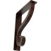 imageEkena Millwork BKTM01X10X12SAS 1 12Inch W x 10Inch D x 12Inch H Ashford Single Wrought Iron BracketAntiqued Copper