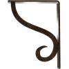 imageEkena Millwork BKTM01X10X12SAS 1 12Inch W x 10Inch D x 12Inch H Ashford Single Wrought Iron BracketAntiqued Pale Gold