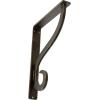 imageEkena Millwork BKTM01X10X12SAS 1 12Inch W x 10Inch D x 12Inch H Ashford Single Wrought Iron BracketAntiqued Pale Gold