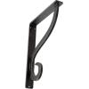 imageEkena Millwork BKTM01X10X12SAS 1 12Inch W x 10Inch D x 12Inch H Ashford Single Wrought Iron BracketAntiqued Pewter