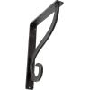 imageEkena Millwork BKTM01X10X12SAS 1 12Inch W x 10Inch D x 12Inch H Ashford Single Wrought Iron BracketAntiqued Silver