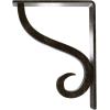 imageEkena Millwork BKTM01X10X12SAS 1 12Inch W x 10Inch D x 12Inch H Ashford Single Wrought Iron BracketAntiqued Warm Silver