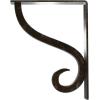 imageEkena Millwork BKTM01X10X12SAS 1 12Inch W x 10Inch D x 12Inch H Ashford Single Wrought Iron BracketAntiqued Warm Silver